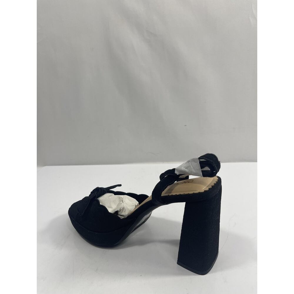 ON 34TH STANCIAAF Shoes SZ 7.5 Black Platform Bow Heels New Dressy Floral Patter - Picture 6 of 16